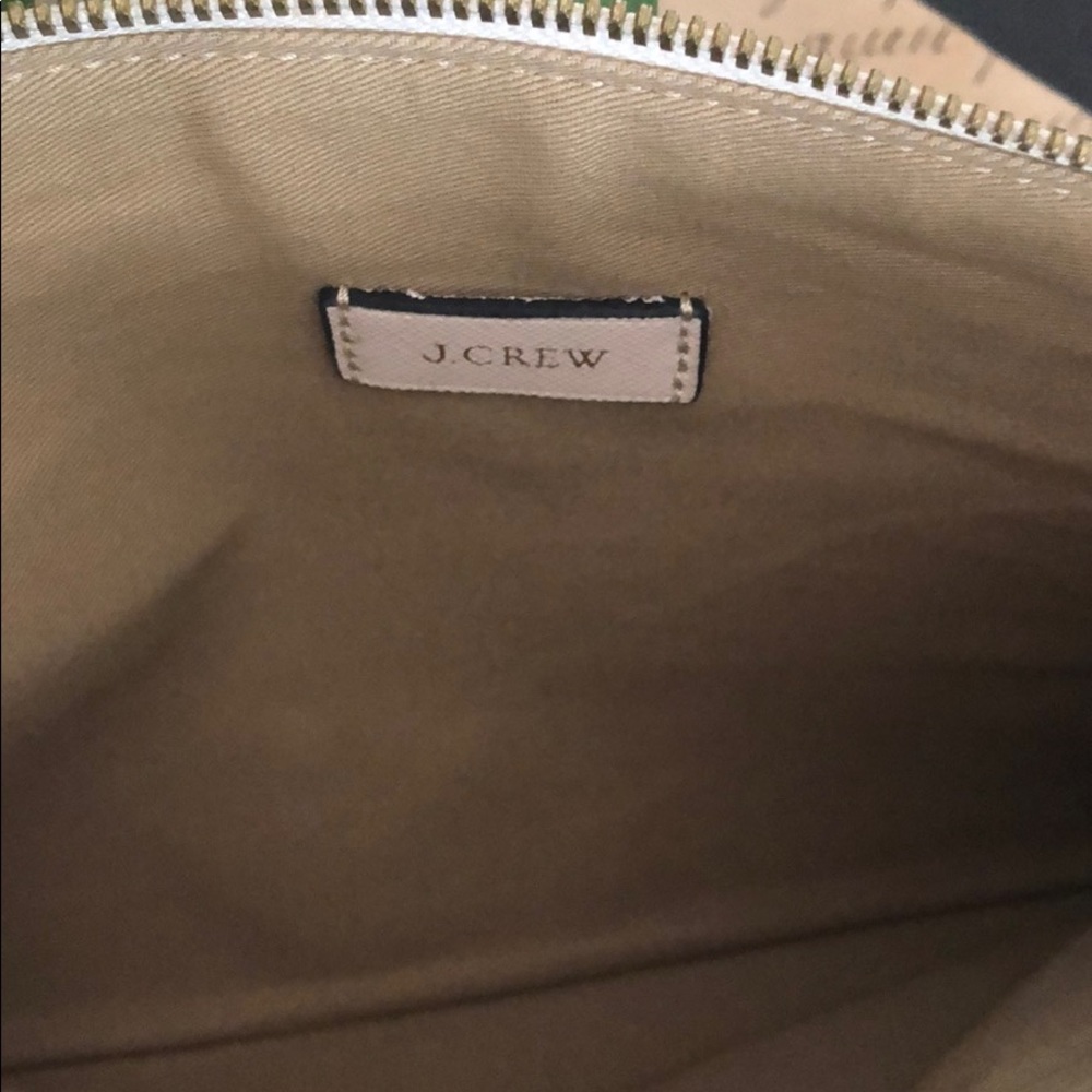 J. Crew Saffiano Italian Leather Clutch - Picture 3 of 4